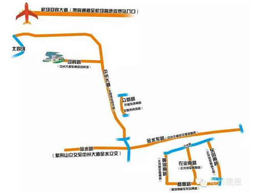 鄭州多處道路被管制，各位車主請(qǐng)繞行